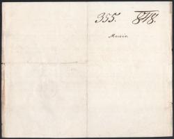 1848 Mecsér, igazolás rögtönítélet kihirdetéséről és kifüggesztéséről, aláírásokkal, viaszpecséttel