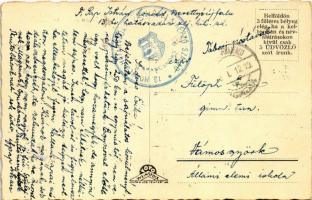 1948 Berettyóújfalu, Városháza, Országzászló, Leventeház, látkép, Téli gazdasági iskola. Adler Józse...