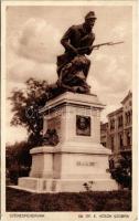 1934 Székesfehérvár, 69-es gyalogezred hősök szobra, emlékmű 69-es előre! (EK)