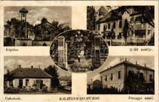 1950 Balatonmáriafürdő, Kápolna, MABI üdülő, Cukrászda, Pénzügyi üdülő (EK)