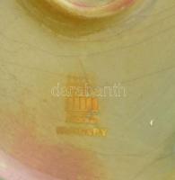 Zsolnay eozin mázas akt szobor, jelzett, hibátlan, m: 25cm