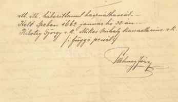 cca 1800 Rákóczi György Ágotha János törökök elleni harc miatt adományozott nemesi oklevelének XVIII...