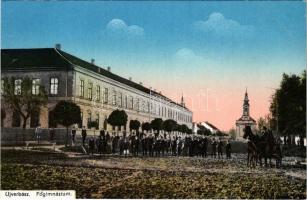 Újverbász, Novi Vrbas (Verbász, Vrbas); Főgimnázium / street view, grammar school