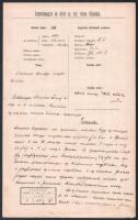 1896 Győrvármegye és Győr sz. kir. város főispánja, gróf Laszberg Rudolf (1848-1908) kézzel írt, hivatalos levele az Ezredéves Országos Kiállítás igazgatója, Schmidt József (1848-1928) miniszteri tanácsos részére, ,,a kiállítás tömeges megtekintése" tárgyában, fejléces papíron