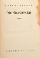 Makkai Sándor: Ördögszekér. ALÁÍRT! É.n., Genius. Kiadói egészvászon kötés, kopottas állapotban.