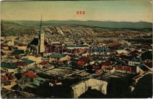 1910 Dés, Dej; látkép. Gálócsi Samu kiadása / general view (r)