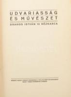 Drahos István (1895-1968): Udvariasság és művészet, 12 rézkarc, jelzett, dedikált, 9×6 cm