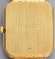 Geneve 14K arany (Au) kvarc karóra, 14k arany szíjjal. jelzett, hibátlan számlappal, elem nélkül 30x...