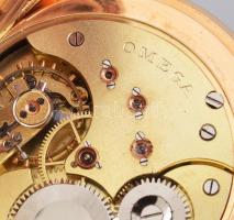 Omega 14K arany (au) zsebóra, dupla arany tokos. Szép állapotban, jelzett, hibátlan számlappal, műkö...