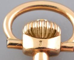 Omega 14K arany (au) zsebóra, dupla arany tokos. Szép állapotban, jelzett, hibátlan számlappal, műkö...