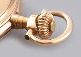 Omega 14K arany (au) zsebóra, dupla arany tokos. Szép állapotban, jelzett, hibátlan számlappal, műkö...