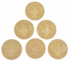 DN "Die Grössten Erfolge - Der Deutschen Elf" sorozat 6 darab, mind különféle aranyozott, ...