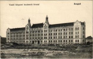 1912 Szeged, Vasúti központi leszámoló hivatal. Grünwald Hermann kiadása (fa)