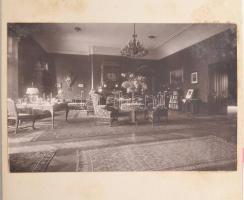 cca 1920-30 A röjtökmuzsaji Verseghy kastélyról készült össz. 14 db nagyobb méretű fotó zsínórfűzésű...