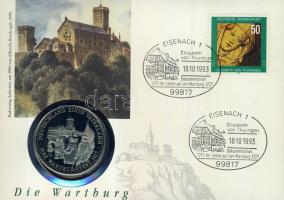 Németország 1993. "Wartburgfest" Ffm érmés borítékon NSZK bélyeggel, alkalmi bélyegzővel T:PP hátoldali ismertetővel