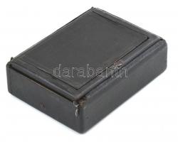 Extra Rapid Aplanat Helios harmonikás fényképezőgép, két üveg kazettával. bőr tokkal