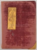 Szép képeslap gyűjtemény szecessziós századeleji bársonykötésű albumban: 288 db régi korabeli képesl...