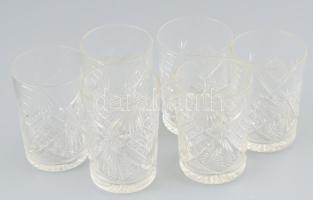 Ezüst (Ag) 6 személyes pohártartó, 1869 "Ferenc József / Angyalos címerrel" díszítve, 6db ...