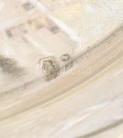 Ezüst (Ag) 6 személyes pohártartó, 1869 "Ferenc József / Angyalos címerrel" díszítve, 6db ...