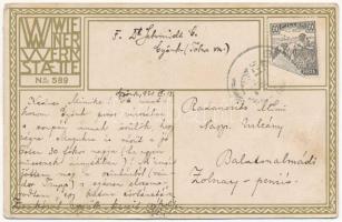 1921 Mode. Wiener Werkstätte No. 589. s: Mela Koehler (EK)