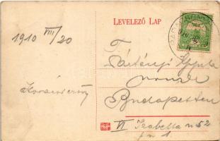 1910 Badacsony, nyaralók, szőlőskert (EK)