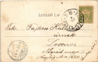 1904 Pécel, vasúti indóház, vasútállomás, vonat. Szamek Dávid kiadása (EK)