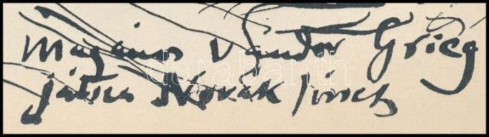 Rippl-Rónai József (1861-1927): "Magányos vándor Grieg, játssza Novák József". Cinkográfia...