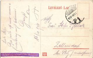 1916 Debrecen, Nagyerdei fasor, Debreczeni Helyi Vasút Rt. (DHV) kisvasútja, vonat (EK)