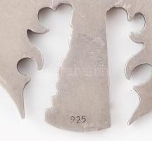 Ezüst (Ag) címeres, stilizált turul madár, medál, jelzett, 4x3cm, bruttó: 10g