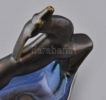 Zsolnay Jamboree szarvas, mázas kerámia hibátlan, jelzett, 20x17x10 cm