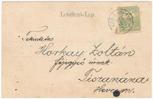 1902 Mezőtárkány, Mezőtárkányi tűzoltó zászlóanya és koszorús lányok