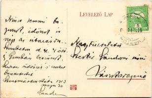 1913 Szentmártonkáta, Szentmárton-Káta; Fő utca, népiskola (EK)