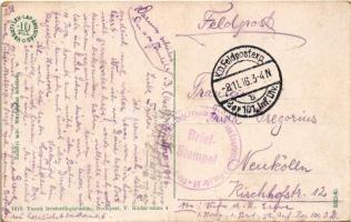 1916 Budapest VI. Vilmos Császár út (ma Bajcsy-Zsilinszky út) és Károly körút, 43-as villamos, Anker...