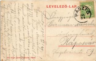 Pásztó, Vasút utca, Hatvanvidéki takarékpénztár, Pálmai Adolf és Müller Dezső üzlete. Belyer József ...