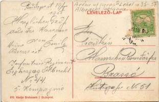 1911 Budapest XIII. 44. gyalogezred laktanya (Albrecht főherceg laktanya), Aréna út (ma Lehel utca) ...