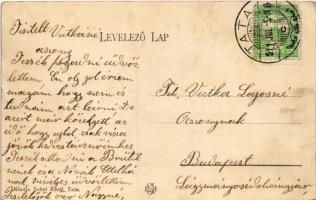 1911 Kocs, Katolikus templom és iskola. Nobel Adolf kiadása