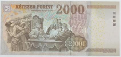 2013. 2000Ft "CB 8431088", csak két aláírással! T:I,I- 
Adamo F56J1