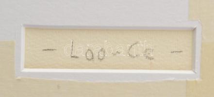 Lisziák Elek (1939-2007): Lao-ce, 1969. Tus, akvarell, papír, jelezve jobbra fent, hátoldalán autogr...