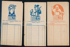 Hutter szarvas szappan 6 db klf számolócédula, némelyik kissé sérült