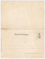 Balatonboglár, Boglár; fürdősátor részlet. Fischer Hermann kiadása, két részes kinyitható panorámala...