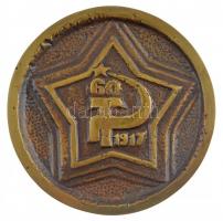 1977. "Csepel Művek Vas- és Acélöntödéje - 77. Nov. 7." kétoldalas, öntött bronz plakett (...