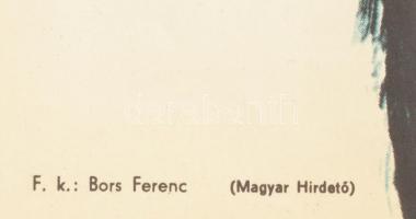 1965 ,,Júlia és a szellemek' című olasz-francia film magyar plakátja, Ernyei jelzéssel, hajtoga...