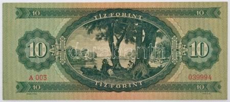 1947. 10Ft "A 003 039994 T:III szép papír
Adamo F2