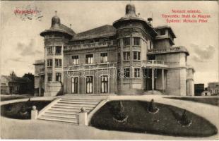 1911 Kaposvár, Nemzeti színház. Tervezték Stahl és Magyar, építette Melocco Péter. Hagelmann Károly kiadása (EK)