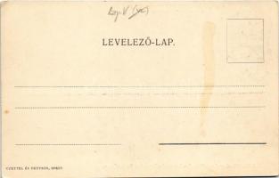 Budapest V. Grand Hotel Hungária nagyszálloda, külön étkező szoba, belső. Czettel és Deutsch kiadása...