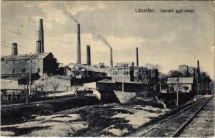 1940 Lábatlan, Cement gyár telep, iparvasút (EK)