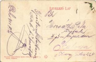 1911 Paks, Deák Ferenc utca, M. kir. Járásbíróság épülete. Rosenbaum Ignác kiadása (Rb)