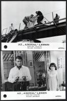 cca 1966 ,,Az Angyal lesen című olasz - francia film szereplői és jelenetei, 13 db vintage produkciós filmfotó, ezüst zselatinos fotópapíron, a használatból eredő (esetleges) kisebb hibákkal, 18x24 cm