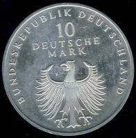 NSZK 1998F 10M Ag "50 éves a Német Márka" T:2+