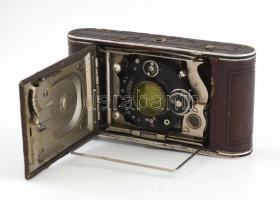 Contessa-Nettel 9x12 cm kamera Compur objektívvel bőrtokban, / Vintage German camera